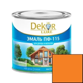 Эмаль  ПФ-115 DEKOR оранжевая 1,8кг