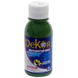 Паста колерная "DEKOR" №22 тайга, 0,1кг