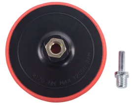 Насадка под липучку на УШМ DOBRA с переходником тонкая, 125 мм