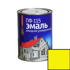 Эмаль ПФ-115 алкидная SLAVEN желтая 1,8кг
