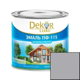 Эмаль  ПФ-115 DEKOR серая 0,8кг