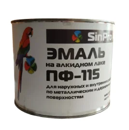 Эмаль ПФ-115 SinPRO красная 0,8 кг
