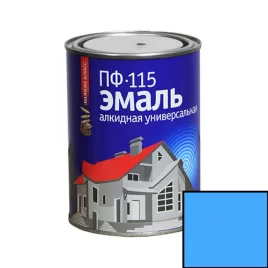 Эмаль ПФ-115 алкидная SLAVEN голубая 1,8кг