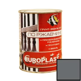 Грунт-эмаль по ржавчине EUROCLASS серая 0,9 кг