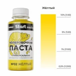 Паста колеровочная Start №2 желтый 0,1л 