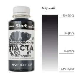 Паста колеровочная Start №21 черный 0,1л 