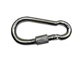 Карабин 4*40 цинк с фиксатором