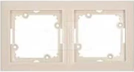 Рамка 2 поста бежевая OPBE-RA2
