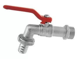 Кран водоразборный НР 1/2" настенный со штуцером