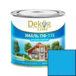 Эмаль  ПФ-115 DEKOR голубая 1,8кг