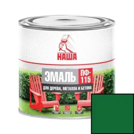 Эмаль  ПФ-115 НАША зеленая 1,8 кг