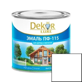 Эмаль  ПФ-115 DEKOR белая глянцевая 1,8кг