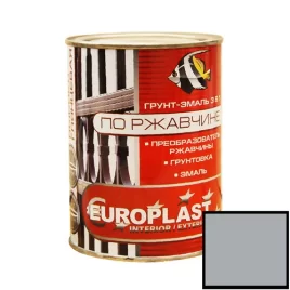 Грунт-эмаль по ржавчине EUROCLASS светло-серая 0,9 кг