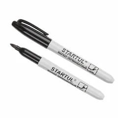 Маркер промышленный перманентный фетровый черный STARTUL PROFI