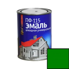 Эмаль ПФ-115 алкидная SLAVEN зеленая 1,8кг