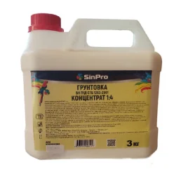 Грунтовка SinPro концентрат 1:4 антибактериальная защита от плесени 3 кг