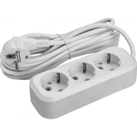 Удлинитель 3 места 5 метров с заземлением ОНЛАЙТ 90 518