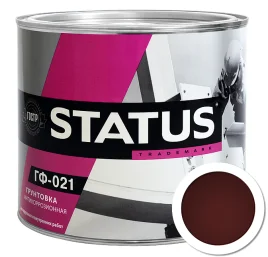 Грунтовка ГФ-021 STATUS красно-коричневая 1,8 кг