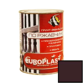 Грунт-эмаль по ржавчине EUROCLASS шоколадная 0,9 кг