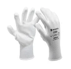 Перчатки защитные от минимальных рисков White PU р.10 в Гомеле
