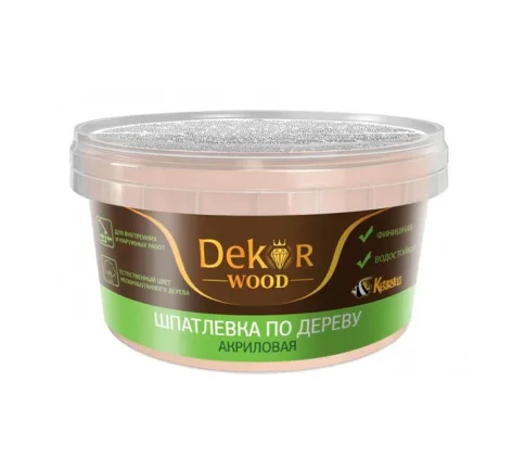 Шпатлевка по дереву "DEKOR" белая 0,4кг в Гомеле