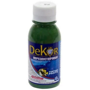 Паста колерная "DEKOR" №22 тайга, 0,1кг в Гомеле