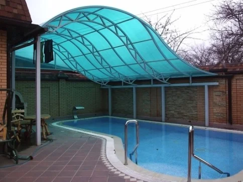 Сотовый поликарбонат 6мм (бирюза) 73 пл. фото 2