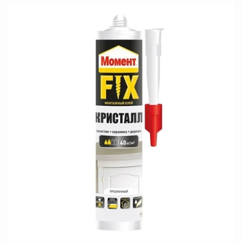 Купить клей монтажный Момент Fix Кристалл, 265 г в Гомеле