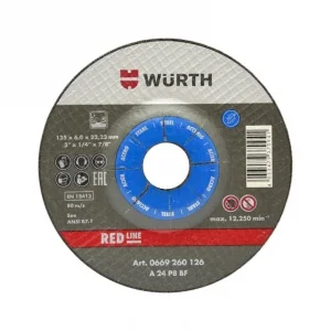 Круг зачистной по металлу 125 х 6  WURTH в Гомеле