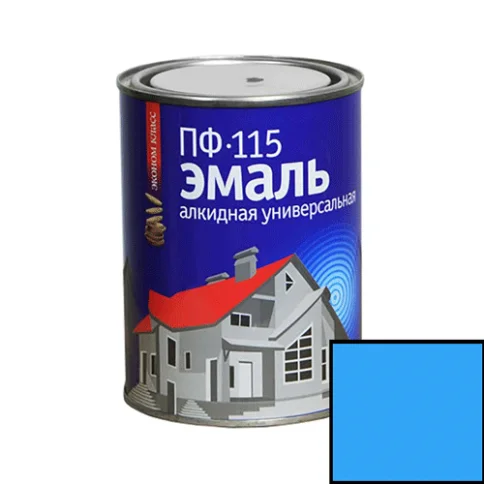 Эмаль ПФ-115 алкидная SLAVEN ярко-голубая 0,8кг в Гомеле 