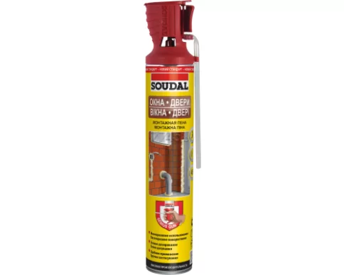 Монтажная пена "Soudal" ОКНА ДВЕРИ Genius Gun 750мл в Гомеле