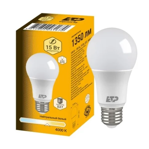 Лампа светодиодная A70 15W E27 6500К в Гомеле