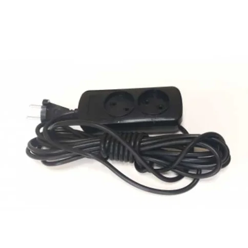 Удлинитель 2 гнезда 2м (черный, ПВС, ТИП2)  ТИФЛОС в Гомеле