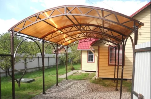 Сотовый поликарбонат 8мм (бронза) 125 пл фото 2