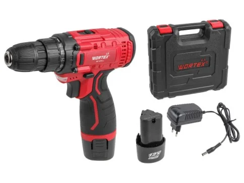 Дрель-шуруповерт аккум. Wortex LX BD 1215 Li в чемодане, 12В  в Гомеле