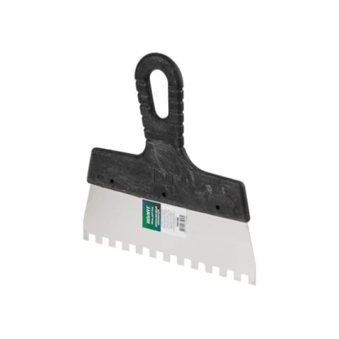 Шпатель металлический 200 мм зубчатый 10 мм Волат в Гомеле