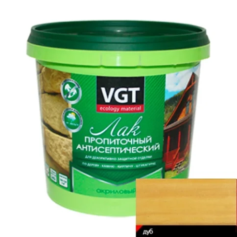 Лак акриловый пропиточный с антисептиком дуб, 0,9кг 