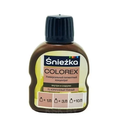Краситель Сolorex № 75 коричневый темный, 100 мл в Гомеле