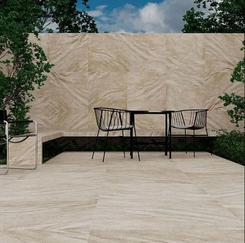 Керамогранит RC FREGA IVORY 600х600х9,5мм в интерьере