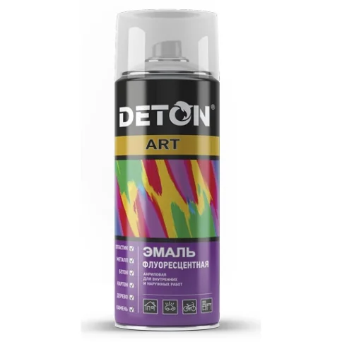 Эмаль акриловая аэрозольная DETON ART хром, 520мл в Гомеле