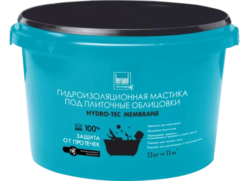 Гидроизоляционная мастика Bergauf Hydro-Tec Membrane, 7кг в Гомеле