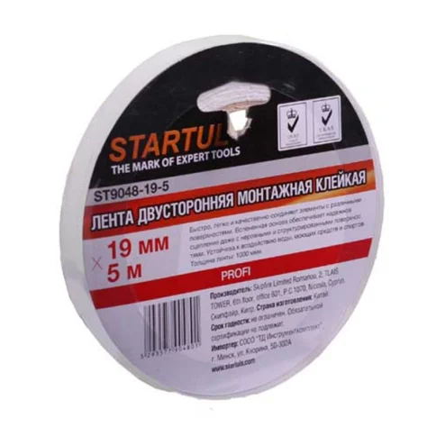 Лента двухсторонняя 19мм х 5м STARTUL PROFI в Гомеле