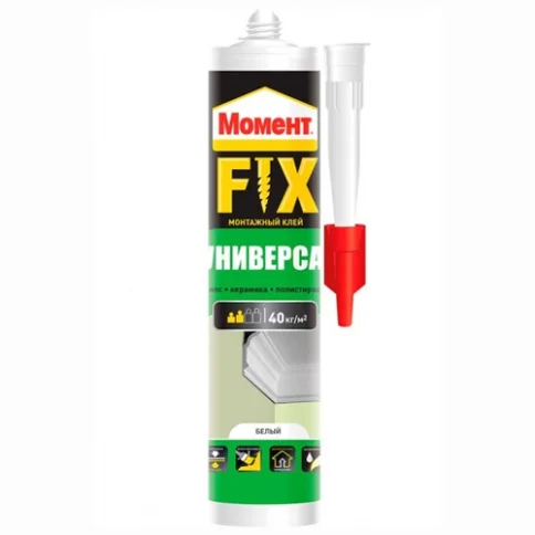 Купить клей монтажный Момент Fix Универсал белый, 380 г в Гомеле