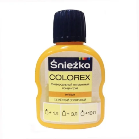 Краситель Colorex №12 жёлто-солнечный 100 мл в Гомеле