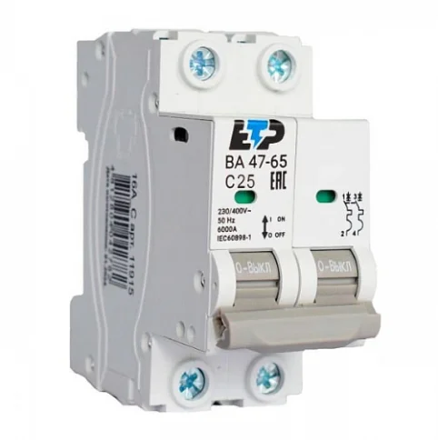 Автоматический выключатель ВА 47-65, 1Р 10А ЕТР в Гомеле