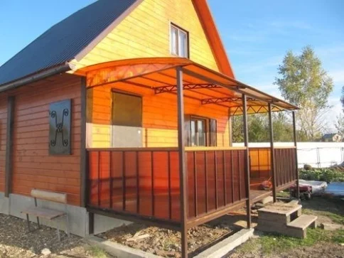 Сотовый поликарбонат 6мм (оранжевый) 73 пл. фото 3