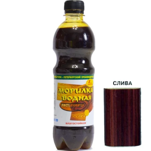 Морилка водная влагостойкая СЛИВА, 0,5 л в Гомеле