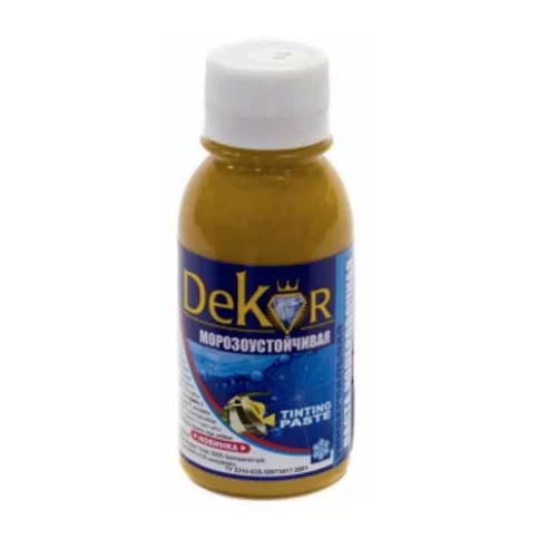 Паста колерная "DEKOR" №11 охра, 0,1кг в Гомеле