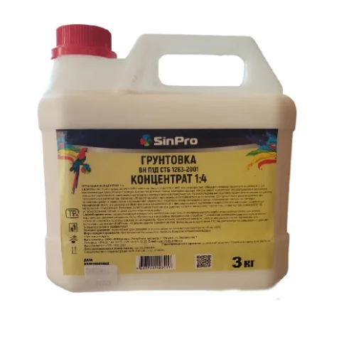 Грунтовка SinPro концентрат 1:4 антибактериальная защита от плесени 3 кг в Гомеле