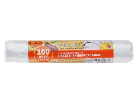 Пакеты для пищевых продуктов, 100 шт., Ромашка в Гомеле